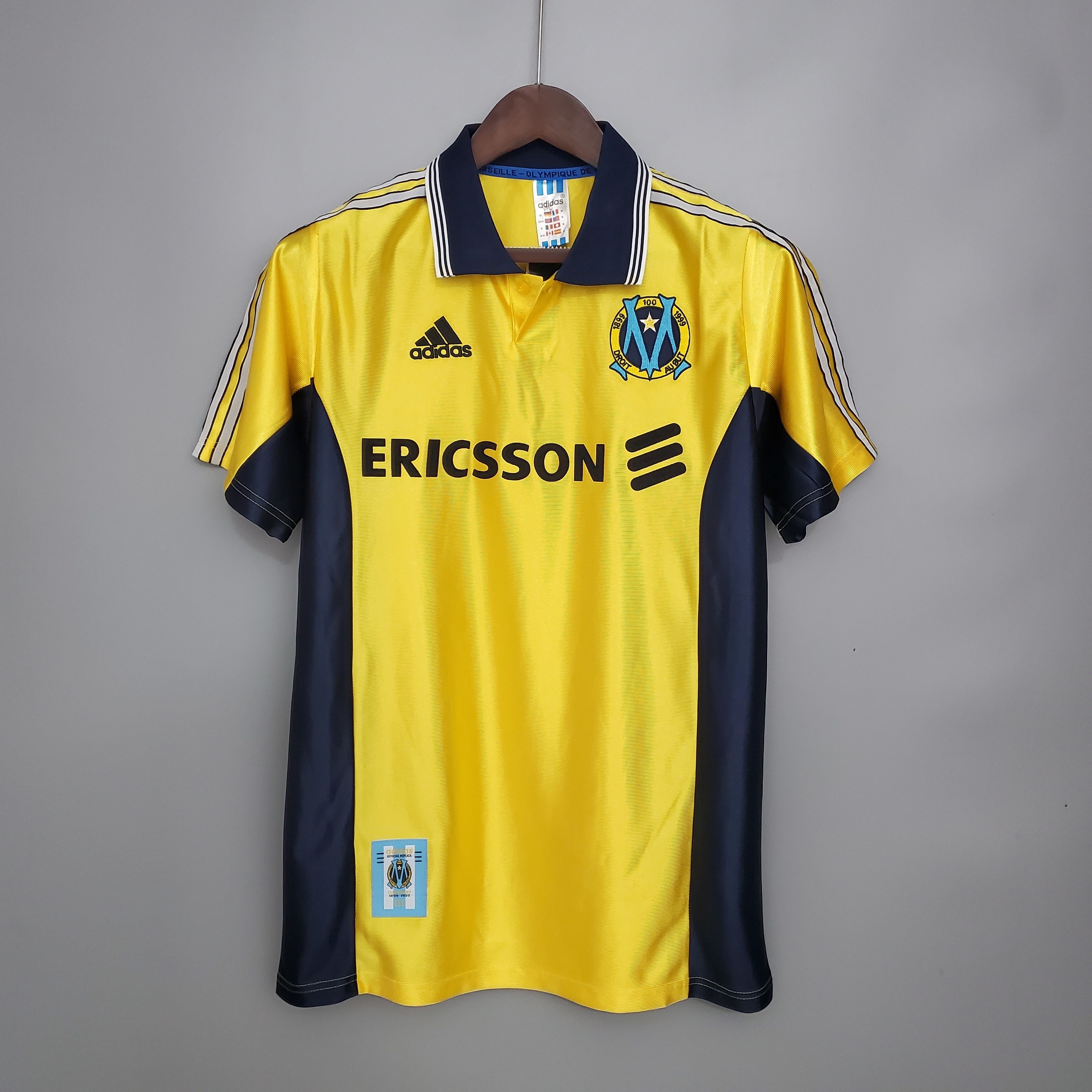 Maillot Rétro Olympique de Marseille Extérieur 1998/1999 Jaune